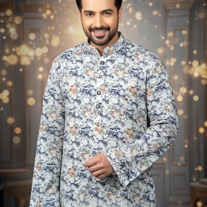 COTTON FUL PRINT-( COFFEE)