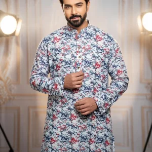 COTTON FUL PRINT-( RED )