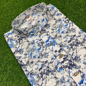 COTTON FUL PRINT-( BLUE)