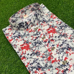 COTTON FUL PRINT-( RED )